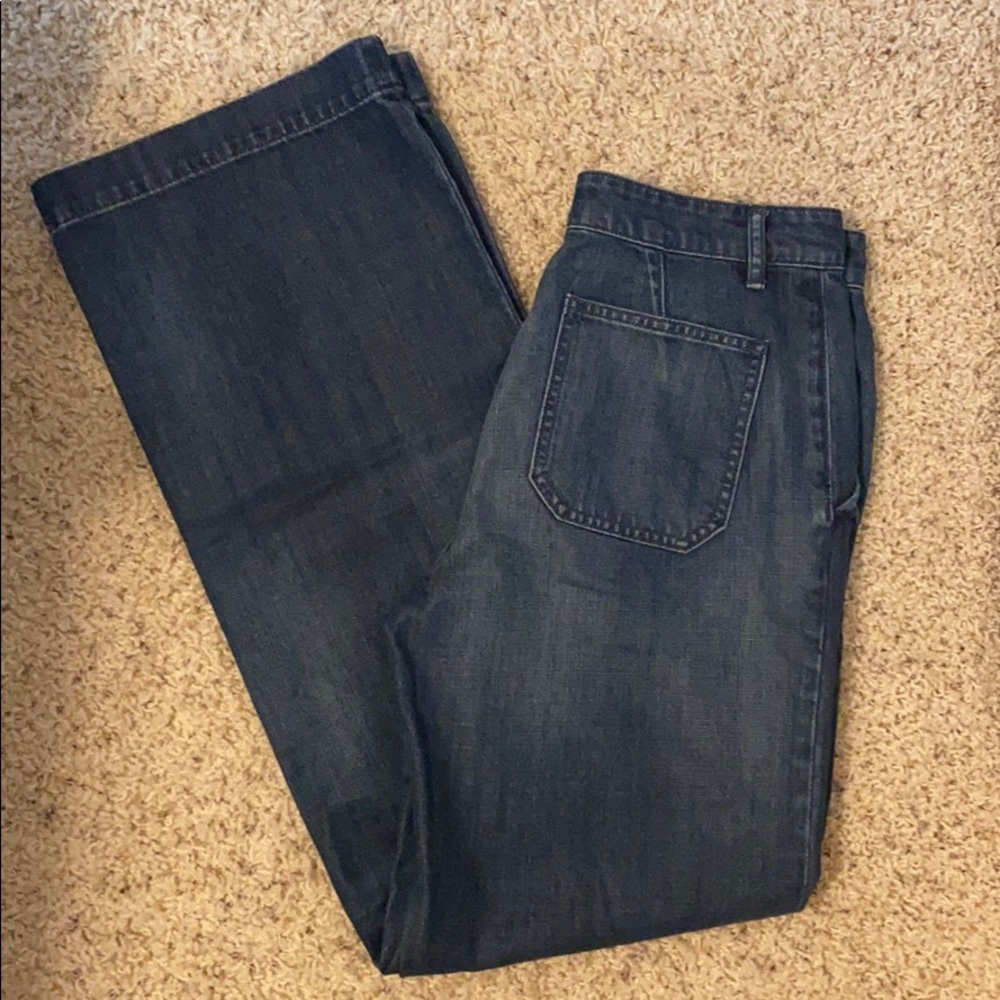 Madewell full length wide leg jeans